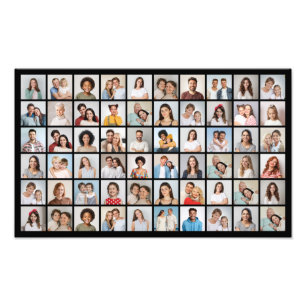 Creëer Your Ewn 60 Photo Collage Photo Enlargement Foto Afdruk