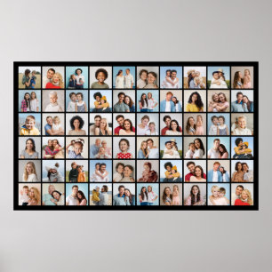 Creëer Your Ewn 60 Photo Collage Poster