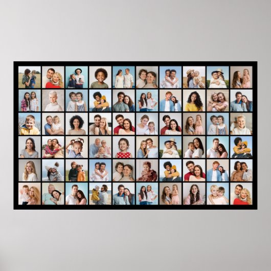 Creëer Your Ewn 60 Photo Collage Poster (Voorkant)