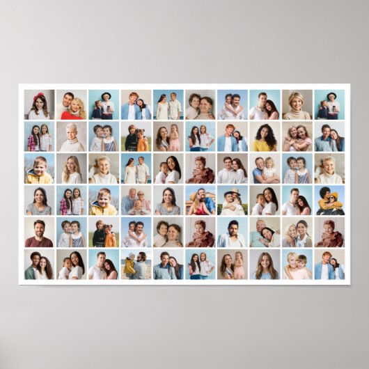 Creëer Your Ewn 60 Photo Collage Poster (Voorkant)