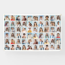 Creëer Your Ewn 60 Photo Collage Spandoek