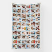 Creëer Your Ewn 60 Photo Collage Spandoek (Verticaal)