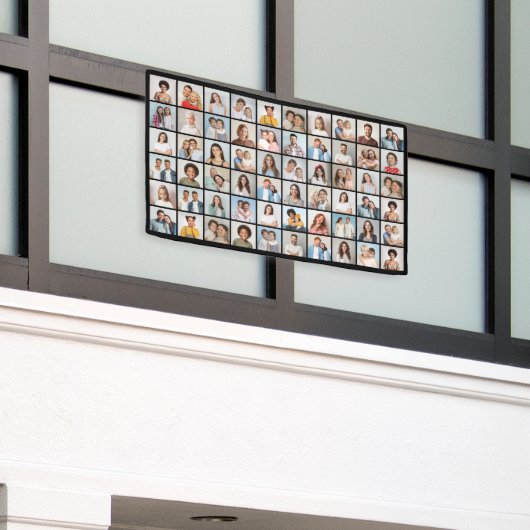 Creëer Your Ewn 60 Photo Collage Spandoek (Buitenkant Gebouw)
