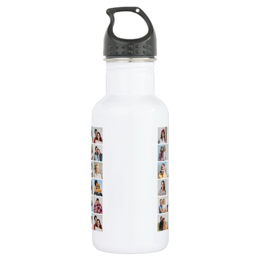 Creëer Your Ewn 60 Photo Collage Waterfles (Achterkant)