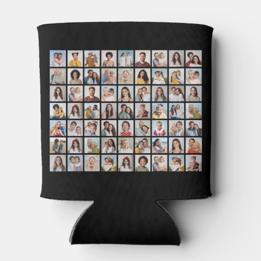 Creëer Your Ewn 63 Photo Collage Blikjeskoeler (Achterkant)