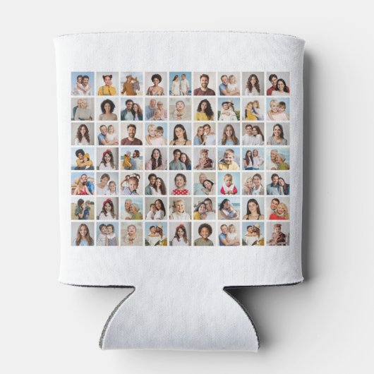 Creëer Your Ewn 63 Photo Collage Blikjeskoeler (Achterkant)