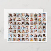 Creëer Your Ewn 63 Photo Collage Briefkaart (Voorkant / Achterkant)