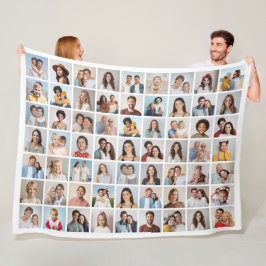 Creëer Your Ewn 63 Photo Collage Fleece Deken