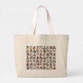 Creëer Your Ewn 63 Photo Collage Grote Tote Bag (Achterkant)