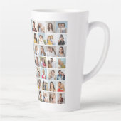 Creëer Your Ewn 63 Photo Collage Latte Mok (Rechts)