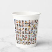 Creëer Your Ewn 63 Photo Collage Papieren Bekers (Achterkant)