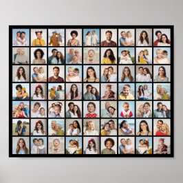 Creëer Your Ewn 63 Photo Collage Poster