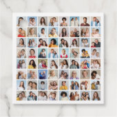 Creëer Your Ewn 64 Photo Collage Bedankjes Labels (Voorkant)