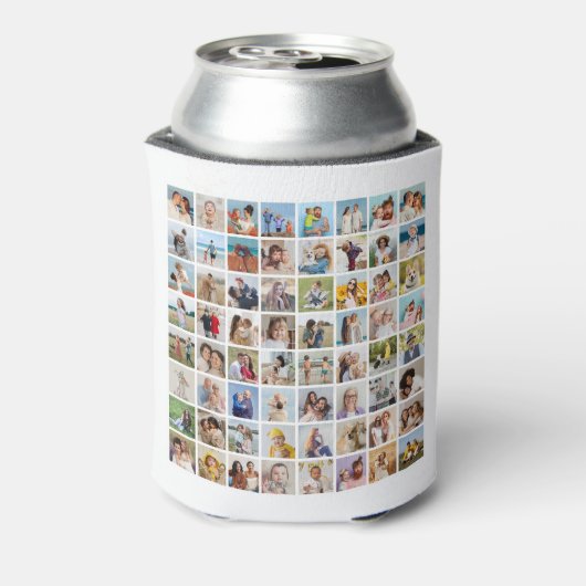 Creëer Your Ewn 64 Photo Collage Blikjeskoeler (Blikje Achterkant)