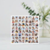 Creëer Your Ewn 64 Photo Collage Kaart (Staand voorkant)