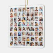 Creëer Your Ewn 64 Photo Collage Keramisch Ornament (Links)