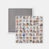 Creëer Your Ewn 64 Photo Collage Magneet (Voorkant / Achterkant)