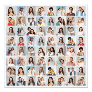 Creëer Your Ewn 64 Photo Collage Photo Enlargement Foto Afdruk