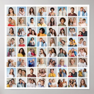 Creëer Your Ewn 64 Photo Collage Poster