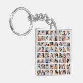 Creëer Your Ewn 64 Photo Collage Sleutelhanger (Voorkant Links)