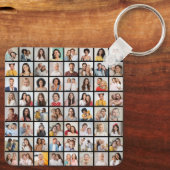 Creëer Your Ewn 64 Photo Collage Sleutelhanger (Achterkant)