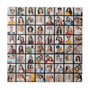 Creëer Your Ewn 64 Photo Collage Tegeltje