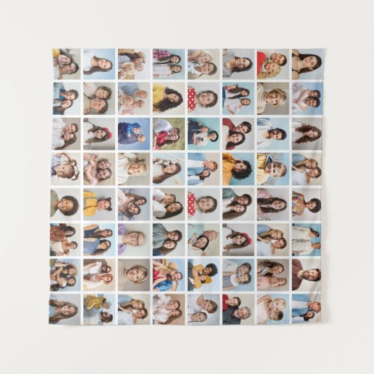 Creëer Your Ewn 64 Photo Collage Wandkleed (Voorkant (horizontaal))