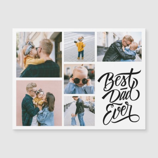Creëer Your Ewn 6 Foto Collage Beste vader ooit (Voorkant)
