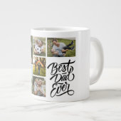 Creëer Your Ewn 6 Foto Collage Beste vader ooit Grote Koffiekop (Voorkant rechts)