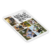 Creëer Your Ewn 6 Foto Collage Beste vader ooit Magneet (Rechterzijde)