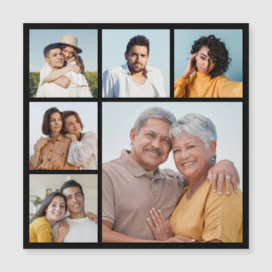 Creëer Your Ewn 6 Photo Collage Magnetic Kaart