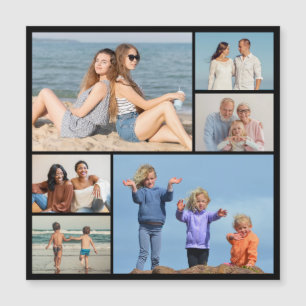 Creëer Your Ewn 6 Photo Collage Magnetic Kaart