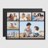 Creëer Your Ewn 6 Photo Collage Magnetic Kaart (Voorkant / Achterkant)