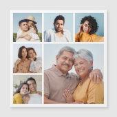 Creëer Your Ewn 6 Photo Collage Magnetic Kaart (Voorkant)