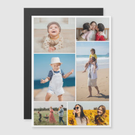 Creëer Your Ewn 6 Photo Collage Magnetic Kaart