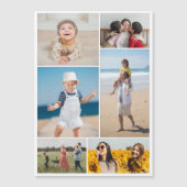 Creëer Your Ewn 6 Photo Collage Magnetic Kaart (Voorkant)