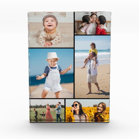 Creëer Your Ewn 6 Photo Collage Photo Block Fotoblokken (Voorkant)