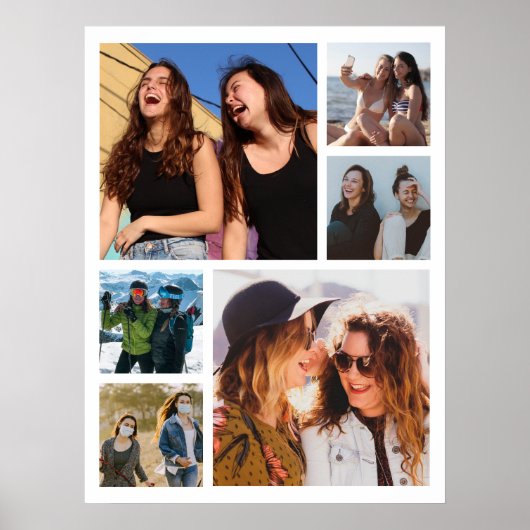 Creëer Your Ewn 6 Photo Collage Poster (Voorkant)