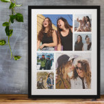 Creëer Your Ewn 6 Photo Collage Poster<br><div class="desc">Creëer uw eigen poster voor het verzamelen van 6 vierkante vierkante foto's met deze eenvoudige persoonlijke sjabloon van het afbeelding. Het is zo eenvoudig om te vervangen door uw eigen speciale herinneringen!</div>