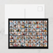 Creëer Your Ewn 70 Photo Collage Briefkaart (Voorkant / Achterkant)