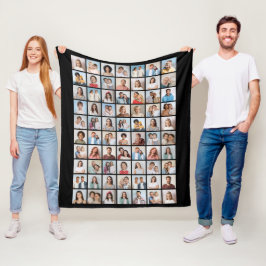 Creëer Your Ewn 70 Photo Collage Fleece Deken