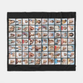 Creëer Your Ewn 70 Photo Collage Fleece Deken (Voorkant (Horizontaal))