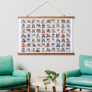 Creëer Your Ewn 70 Photo Collage Hangend Wandkleed