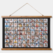 Creëer Your Ewn 70 Photo Collage Hangend Wandkleed (Voorkant)
