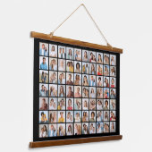 Creëer Your Ewn 70 Photo Collage Hangend Wandkleed (Gebogen)