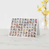 Creëer Your Ewn 70 Photo Collage Kaart (Gele Bloem)