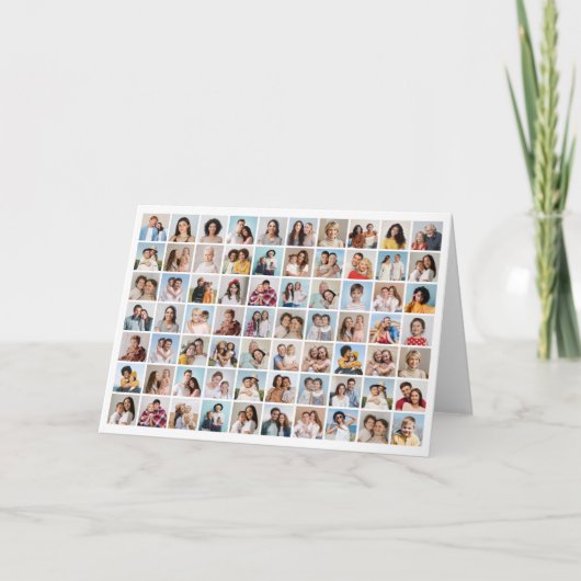 Creëer Your Ewn 70 Photo Collage Kaart (Voorkant)