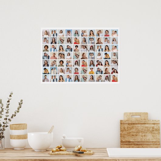 Creëer Your Ewn 70 Photo Collage Poster (Keuken)