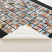 Creëer Your Ewn 70 Photo Collage Sherpa Deken (3/4)