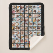 Creëer Your Ewn 70 Photo Collage Sherpa Deken (Voorkant)